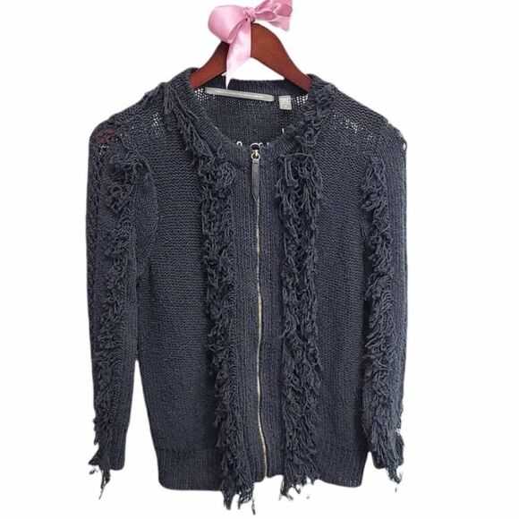 Twelfth Street by Cynthia Vincent Zip Up Sweater M - Picture 1 of 5